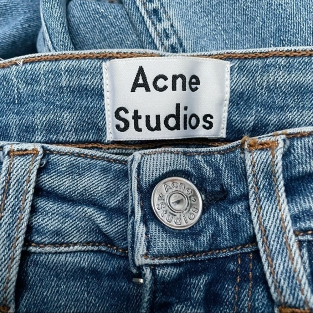 Acne Studios Skinny 5 Midrise Jeans in Vintage Wash - Picture 3 of 8
